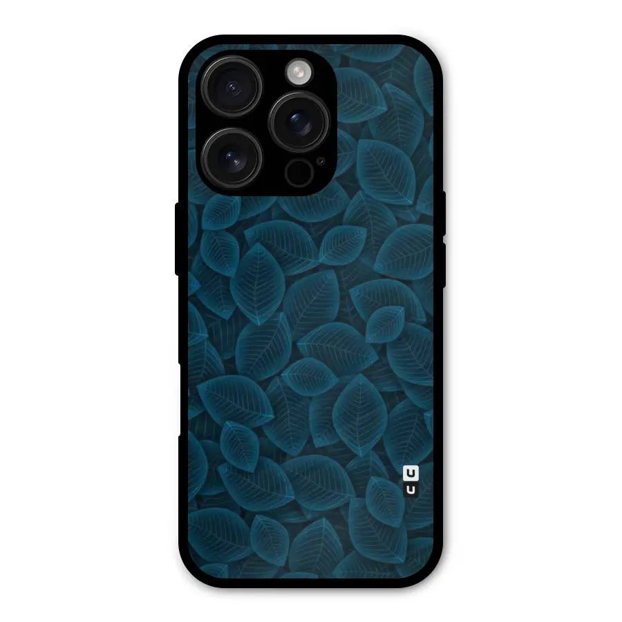 Blue Thin Leaves Shockproof Hybrid Protection (Metal + TPU) Back Case Cover CoversCart