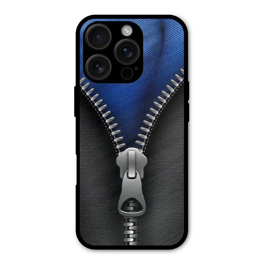 Blue Zipper Shockproof Hybrid Protection (Metal + TPU) Back Case Cover CoversCart