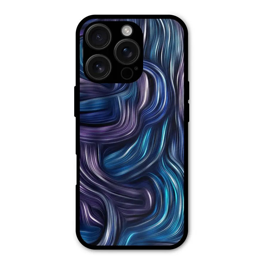 Blue and Purple Oil Paint Shockproof Hybrid Protection (Metal + TPU) Back Case Cover CoversCart