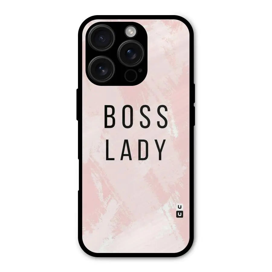 Boss Lady Pink Shockproof Hybrid Protection (Metal + TPU) Back Case Cover CoversCart