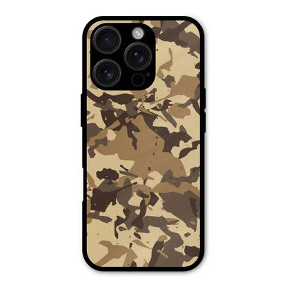 Brown Camouflage Army Shockproof Hybrid Protection (Metal + TPU) Back Case Cover CoversCart