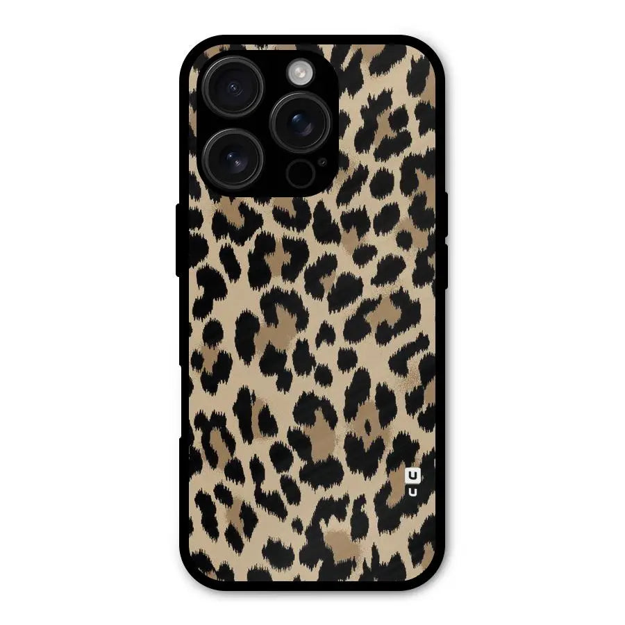 Brown Leapord Print Shockproof Hybrid Protection (Metal + TPU) Back Case Cover CoversCart