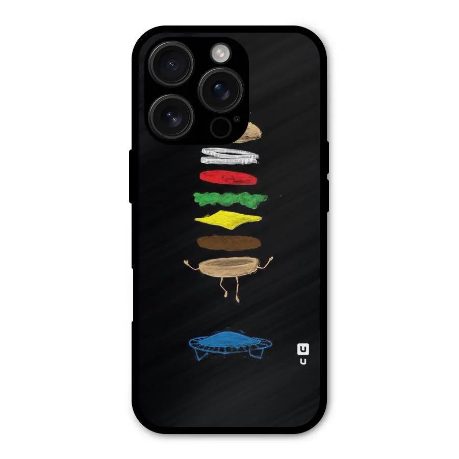 Burger Jump Shockproof Hybrid Protection (Metal + TPU) Back Case Cover CoversCart