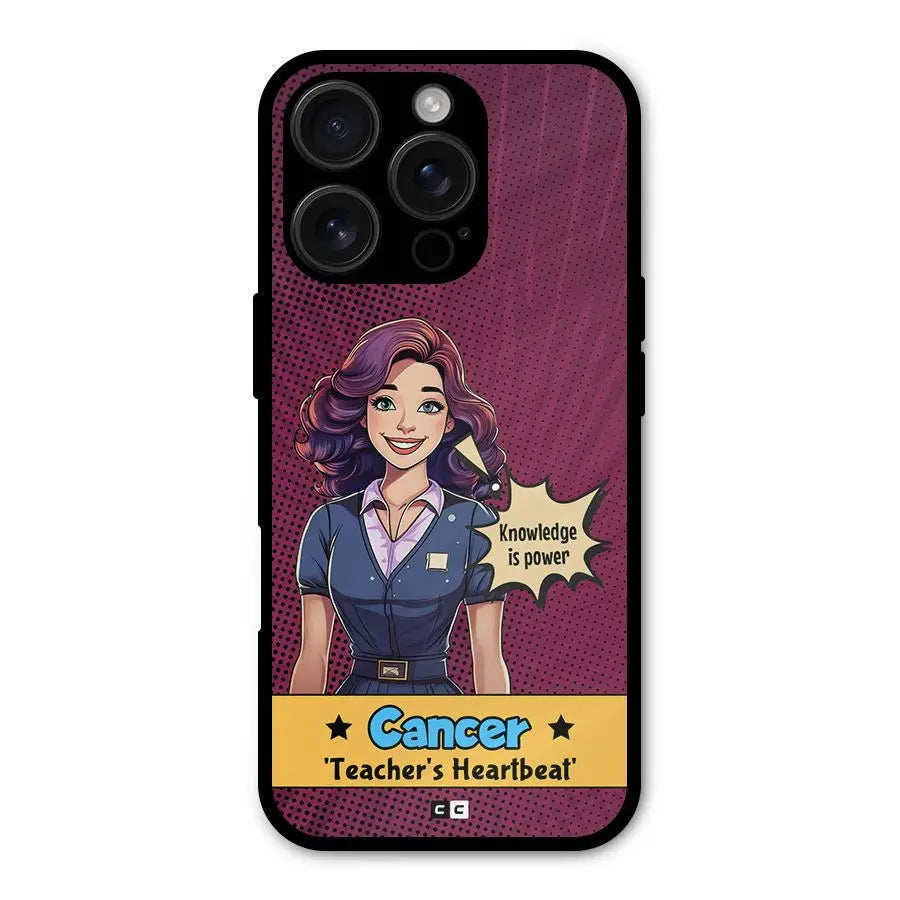 Cancer Heartbeat Shockproof Hybrid Protection (Metal + TPU) Back Case Cover CoversCart