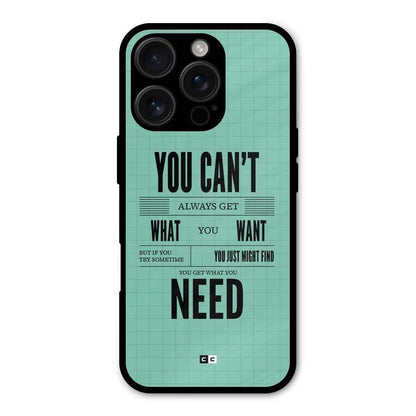 Cant Always Get Shockproof Hybrid Protection (Metal + TPU) Back Case Cover CoversCart