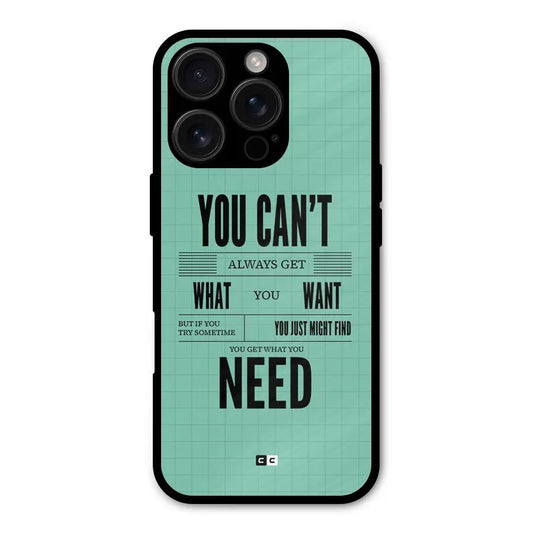 Cant Always Get Shockproof Hybrid Protection (Metal + TPU) Back Case Cover CoversCart