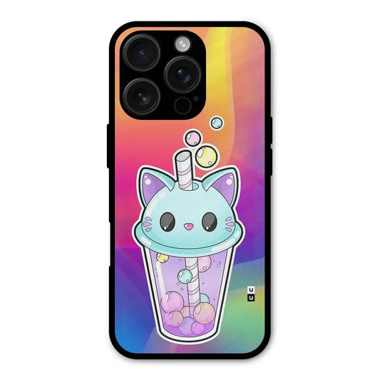 Cat Drink Shockproof Hybrid Protection (Metal + TPU) Back Case Cover CoversCart
