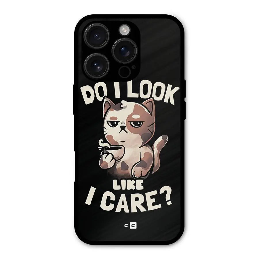 Cat Look Like Care Shockproof Hybrid Protection (Metal + TPU) Back Case Cover CoversCart
