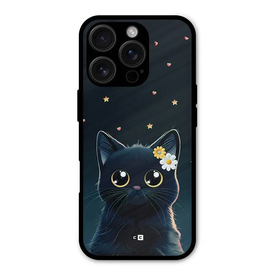 Cat With Flowers Shockproof Hybrid Protection (Metal + TPU) Back Case Cover CoversCart