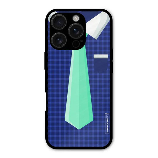 Checked Shirt Tie Shockproof Hybrid Protection (Metal + TPU) Back Case Cover CoversCart