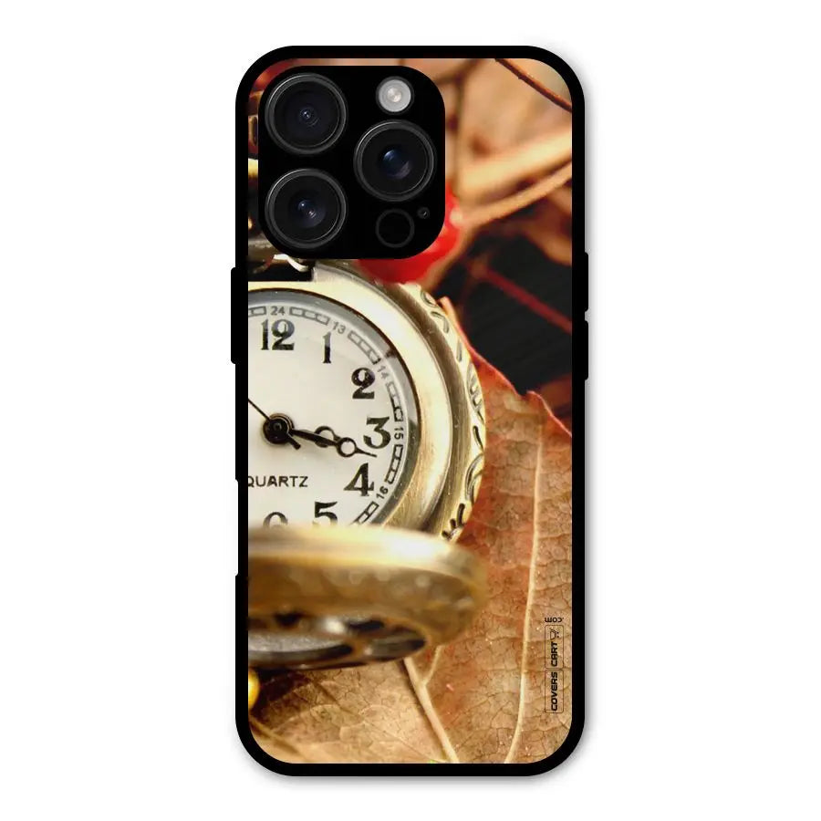 Cherry And Clock Shockproof Hybrid Protection (Metal + TPU) Back Case Cover CoversCart