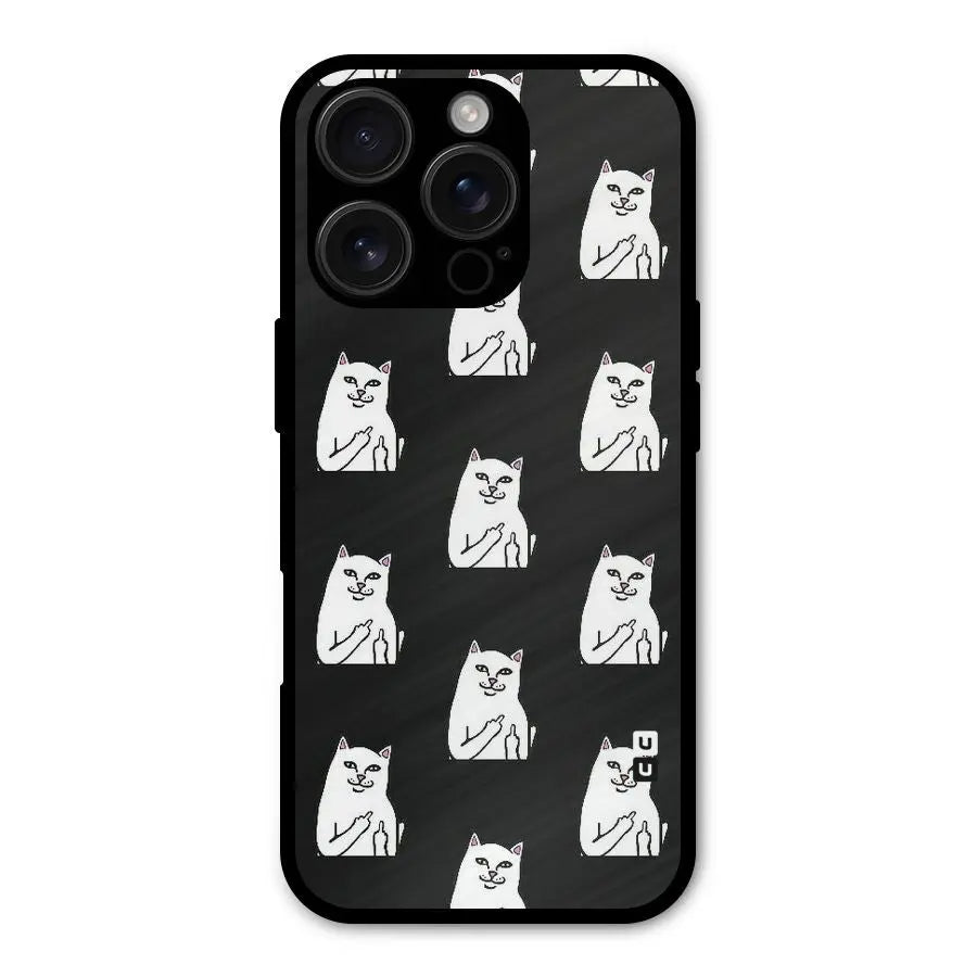 Chill Cat Pattern Shockproof Hybrid Protection (Metal + TPU) Back Case Cover CoversCart