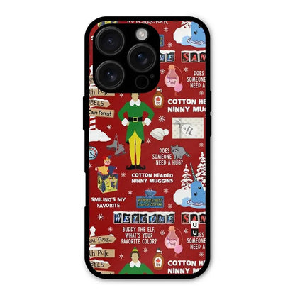 Christmas Cute Doodles Shockproof Hybrid Protection (Metal + TPU) Back Case Cover CoversCart