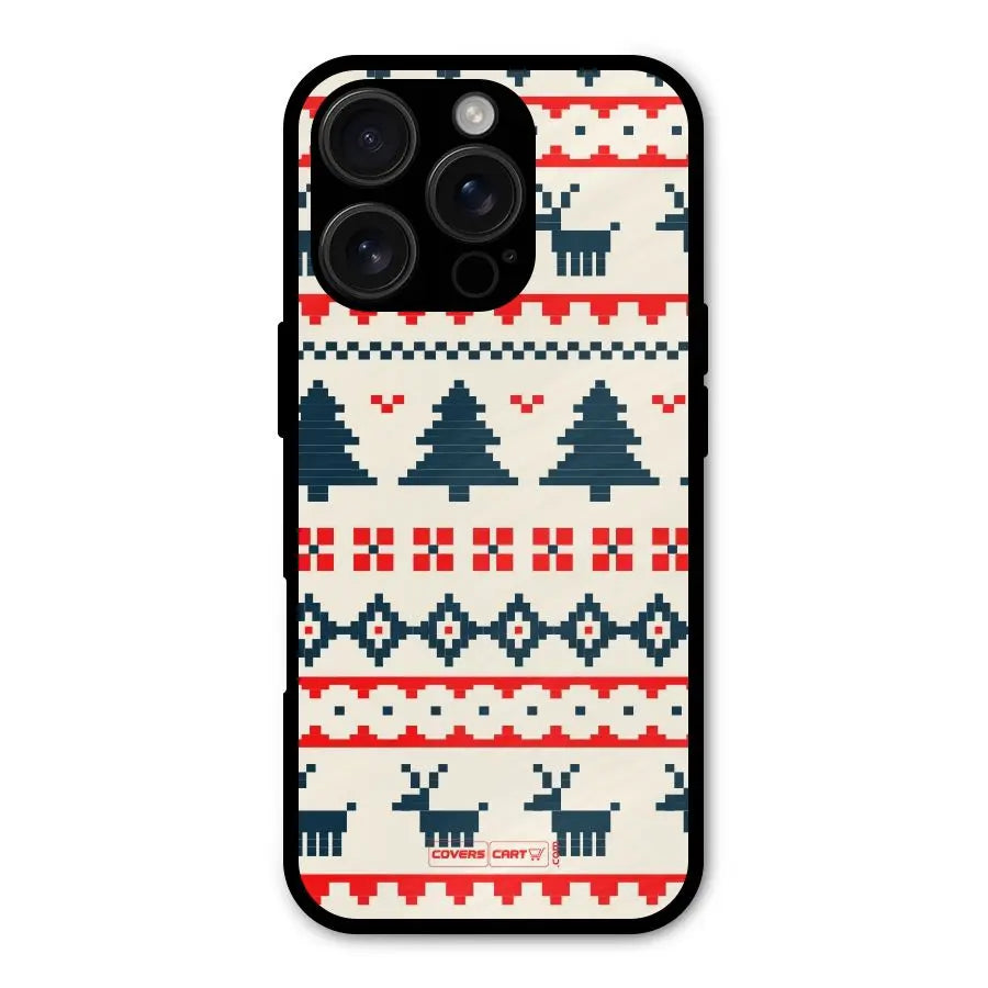Christmas Design Pattern Shockproof Hybrid Protection (Metal + TPU) Back Case Cover CoversCart