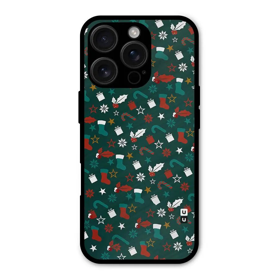 Christmas Pattern Design Shockproof Hybrid Protection (Metal + TPU) Back Case Cover CoversCart