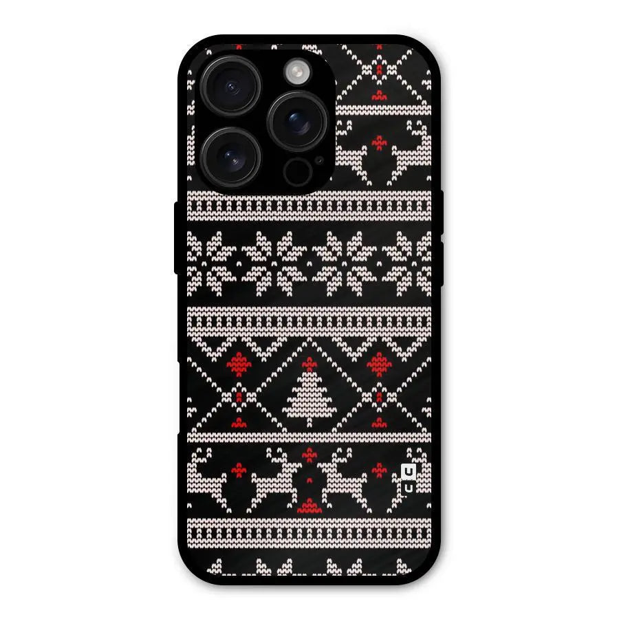 Christmas Seamless Aztec Pattern Shockproof Hybrid Protection (Metal + TPU) Back Case Cover CoversCart