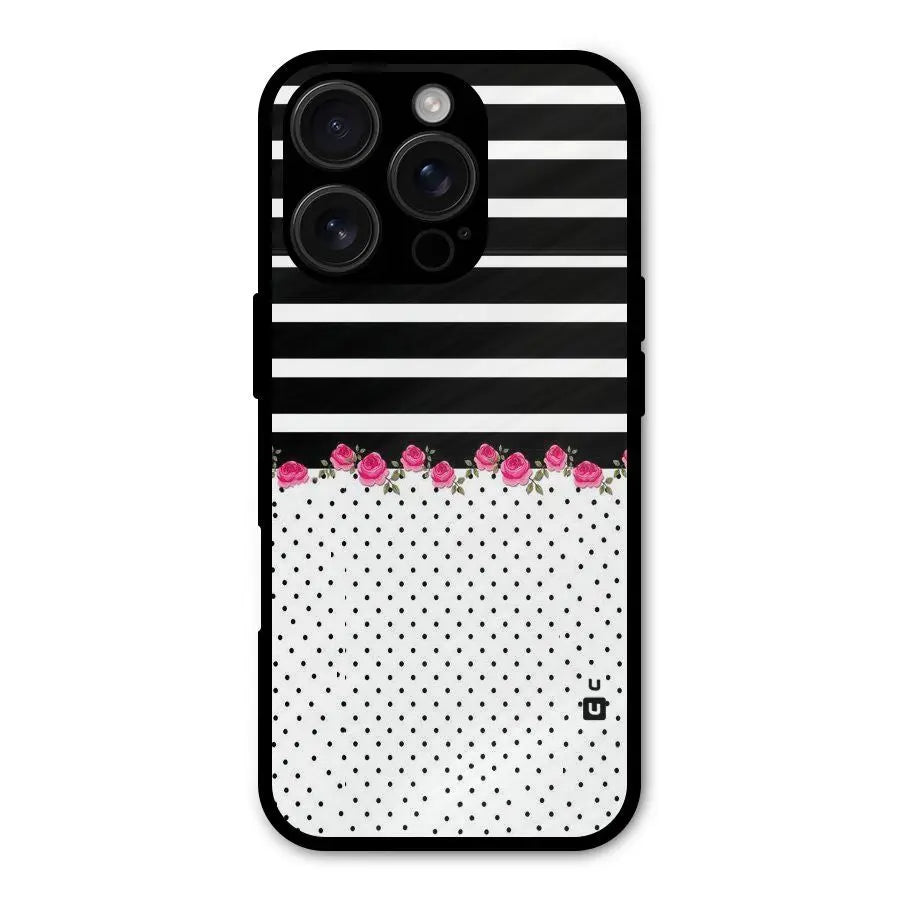 Classic Polka Stripes Shockproof Hybrid Protection (Metal + TPU) Back Case Cover CoversCart