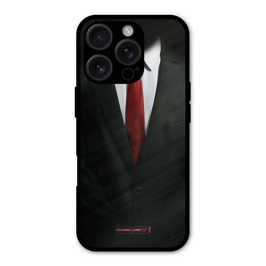 Classic Suit Shockproof Hybrid Protection (Metal + TPU) Back Case Cover CoversCart