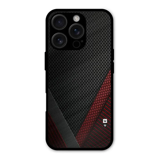 Classy Black Red Design Shockproof Hybrid Protection (Metal + TPU) Back Case Cover CoversCart
