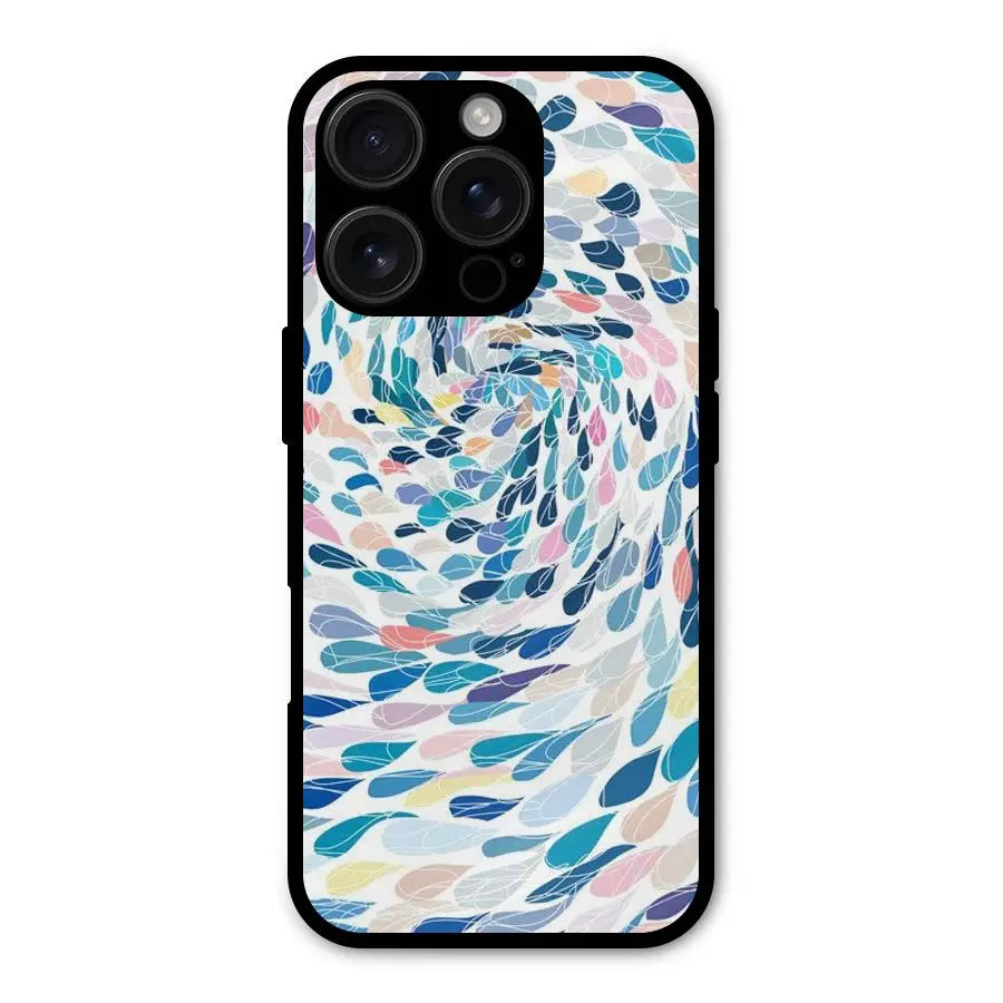 Color Droplets Swirls Shockproof Hybrid Protection (Metal + TPU) Back Case Cover CoversCart