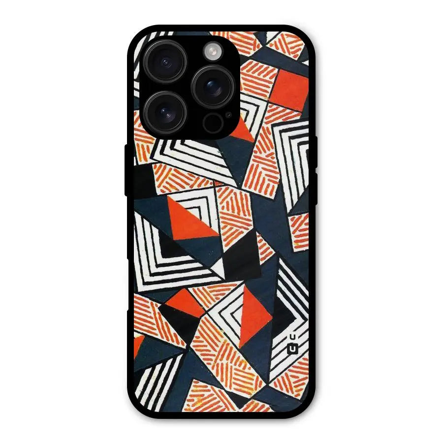 Colored Cuts Pattern Shockproof Hybrid Protection (Metal + TPU) Back Case Cover CoversCart