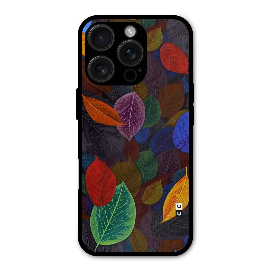 Colorful Leaves Pattern Shockproof Hybrid Protection (Metal + TPU) Back Case Cover CoversCart