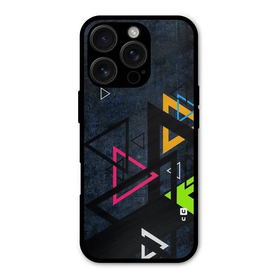 Coloured Triangles Shockproof Hybrid Protection (Metal + TPU) Back Case Cover CoversCart