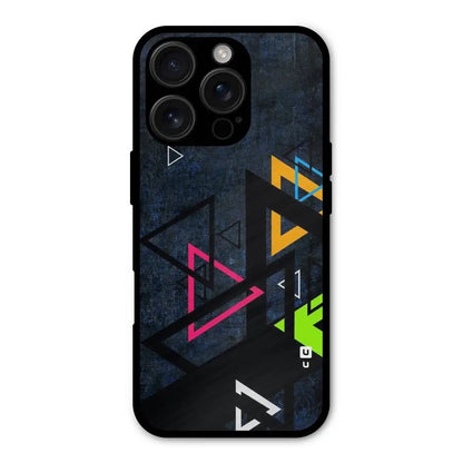 Coloured Triangles Shockproof Hybrid Protection (Metal + TPU) Back Case Cover CoversCart