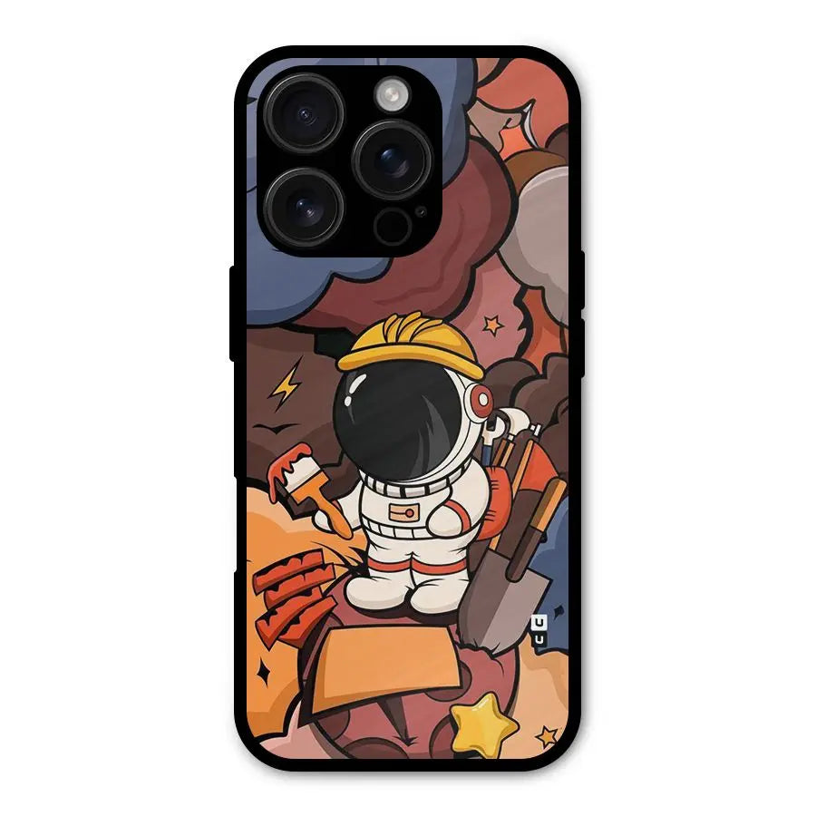 Comic Space Astronaut Shockproof Hybrid Protection (Metal + TPU) Back Case Cover CoversCart