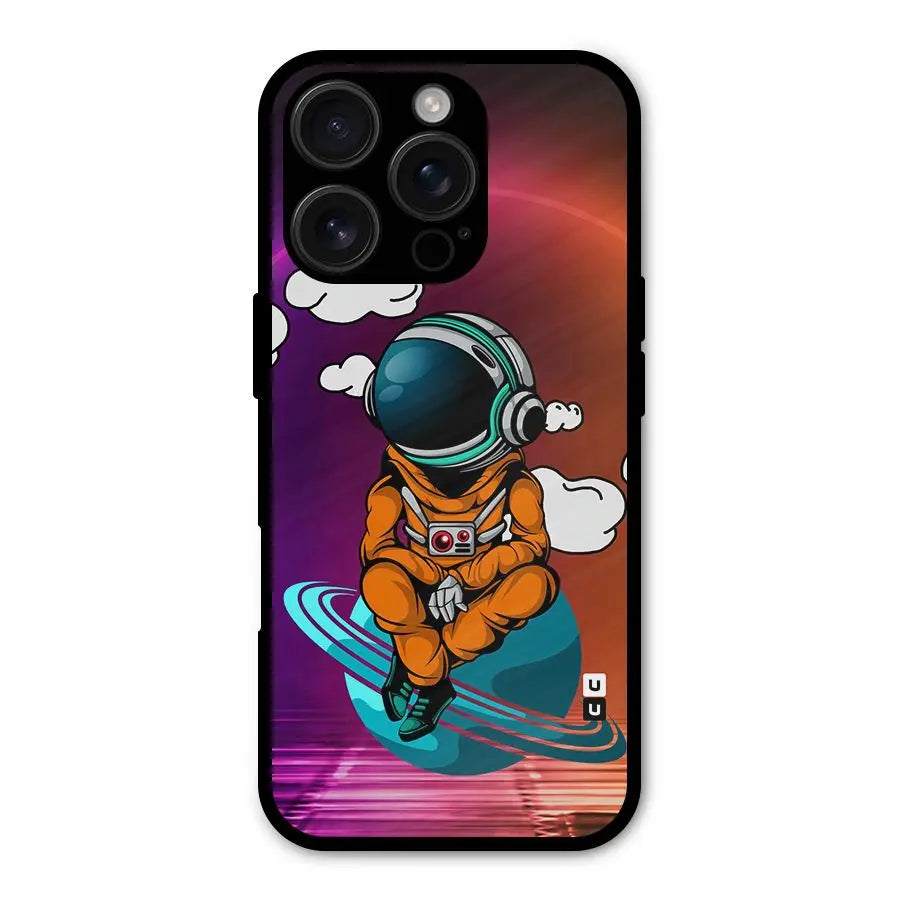 Cool Astraunaut Relaxing Shockproof Hybrid Protection (Metal + TPU) Back Case Cover CoversCart