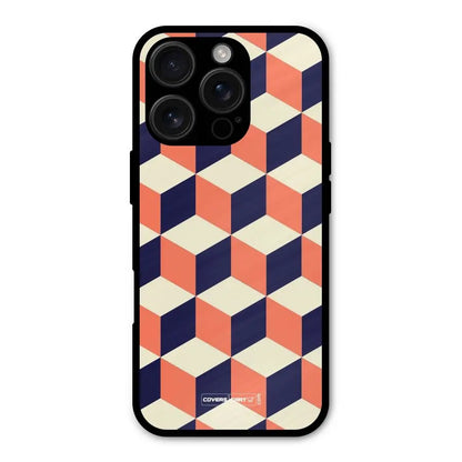 Cube Pattern Shockproof Hybrid Protection (Metal + TPU) Back Case Cover CoversCart