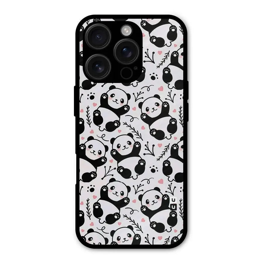 Cute Adorable Panda Pattern Shockproof Hybrid Protection (Metal + TPU) Back Case Cover CoversCart