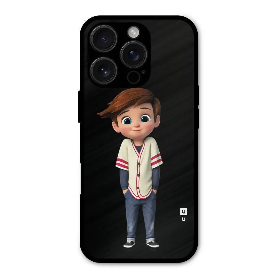 Cute Boy Tim Shockproof Hybrid Protection (Metal + TPU) Back Case Cover CoversCart