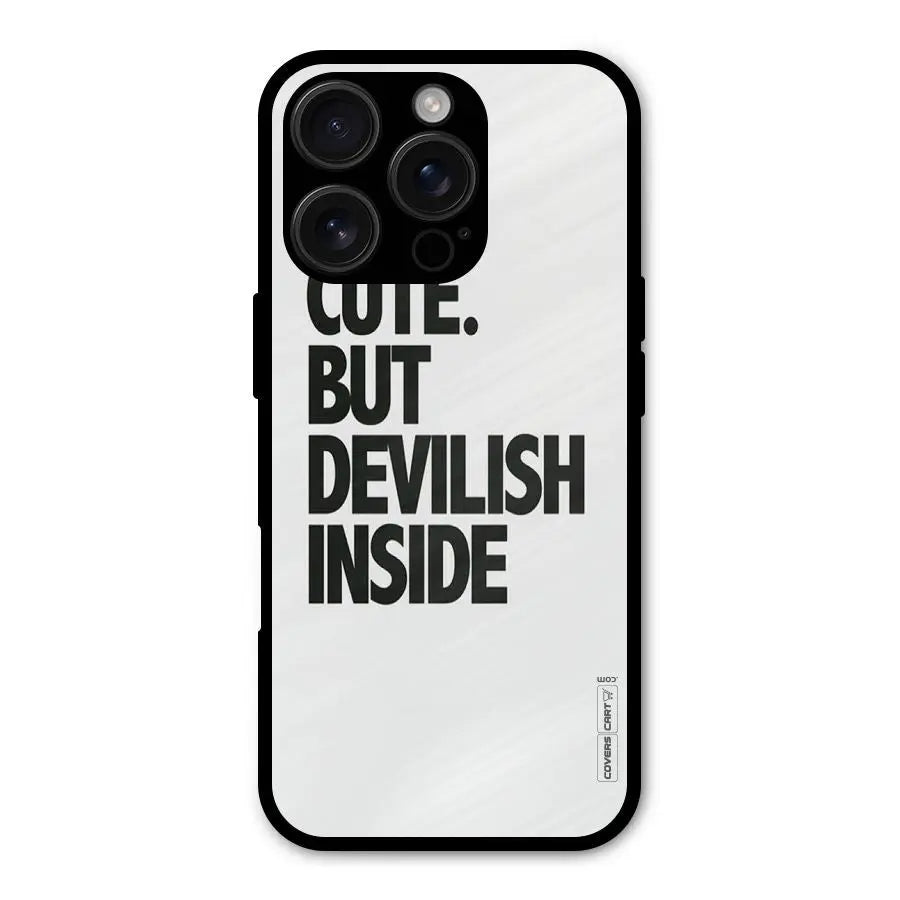 Cute But Devil Shockproof Hybrid Protection (Metal + TPU) Back Case Cover CoversCart