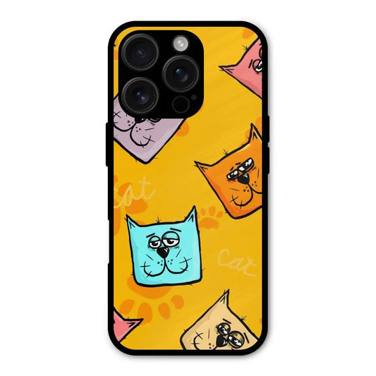 Cute Cat Pattern Shockproof Hybrid Protection (Metal + TPU) Back Case Cover CoversCart