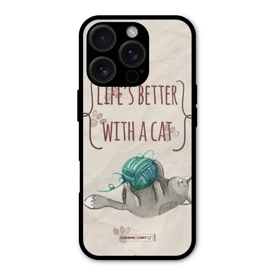 Cute Cat Shockproof Hybrid Protection (Metal + TPU) Back Case Cover CoversCart