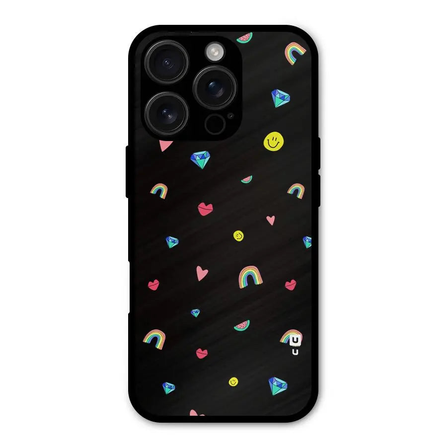Cute Multicolor Shapes Shockproof Hybrid Protection (Metal + TPU) Back Case Cover CoversCart