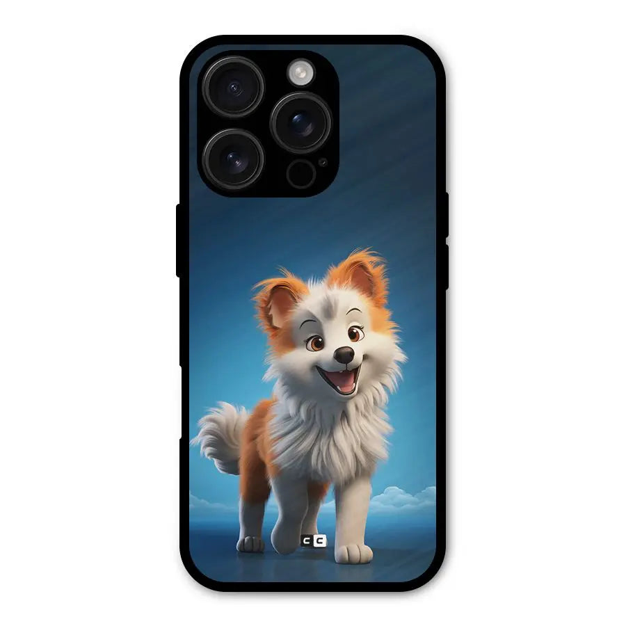 Cute Puppy Walking Shockproof Hybrid Protection (Metal + TPU) Back Case Cover CoversCart