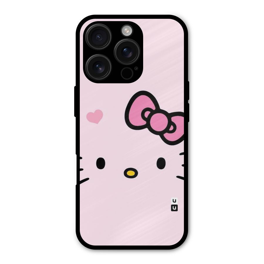 Cute Bow Face Shockproof Hybrid Protection (Metal + TPU) Back Case Cover