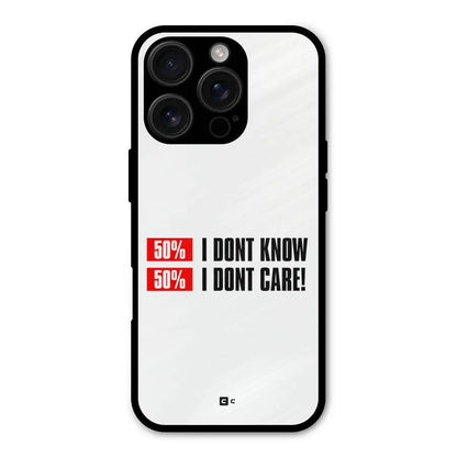 D Dont Know Shockproof Hybrid Protection (Metal + TPU) Back Case Cover CoversCart