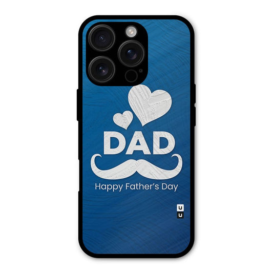 Dad Happy Fathers Day Shockproof Hybrid Protection (Metal + TPU) Back Case Cover