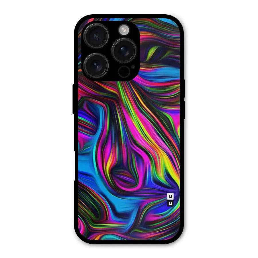 Dark Colorful Oil Abstract Shockproof Hybrid Protection (Metal + TPU) Back Case Cover CoversCart