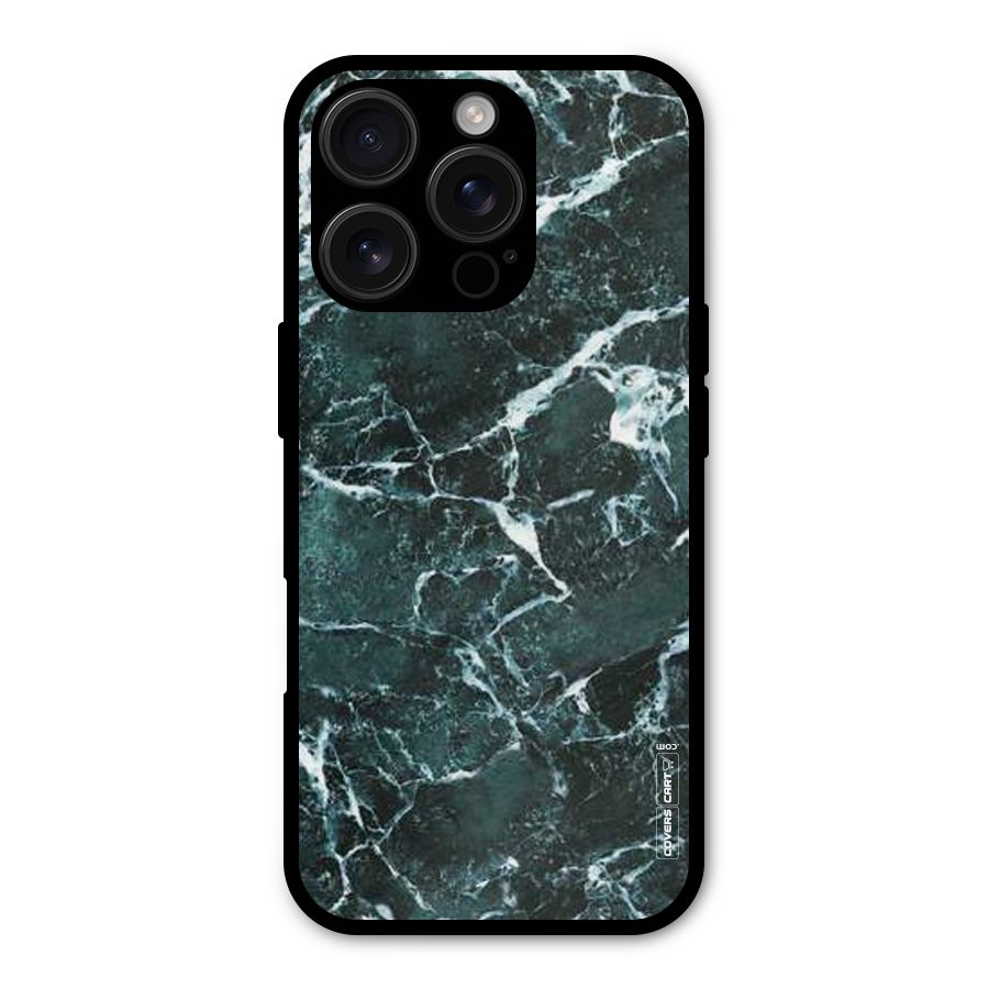 Dark Green Marble Shockproof Hybrid Protection (Metal + TPU) Back Case Cover