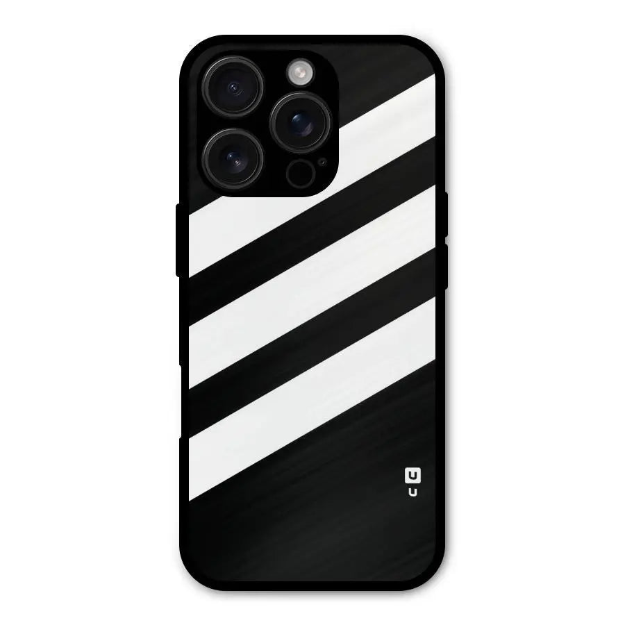 Diagonal Classic Stripes Shockproof Hybrid Protection (Metal + TPU) Back Case Cover CoversCart