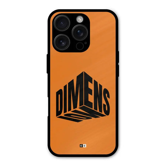 Dimension Typography Shockproof Hybrid Protection (Metal + TPU) Back Case Cover CoversCart