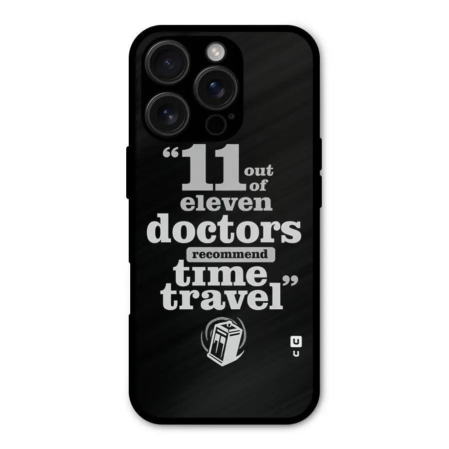 Doctors Recommend Time Travel Shockproof Hybrid Protection (Metal + TPU) Back Case Cover CoversCart