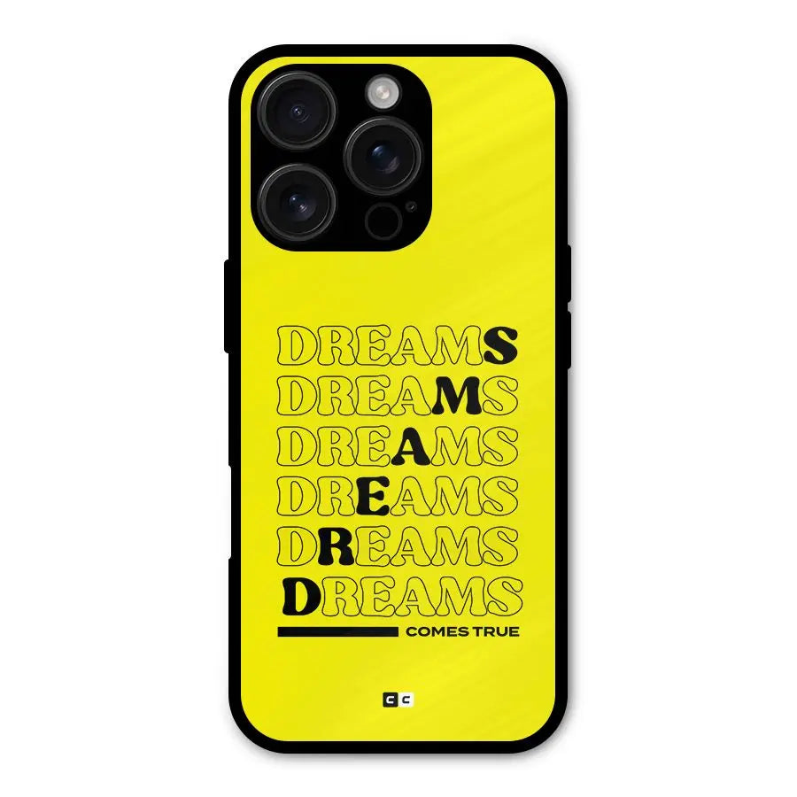 Dreams Comes True Shockproof Hybrid Protection (Metal + TPU) Back Case Cover CoversCart