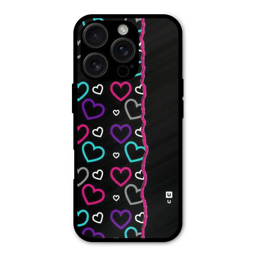 Empty Hearts Shockproof Hybrid Protection (Metal + TPU) Back Case Cover CoversCart