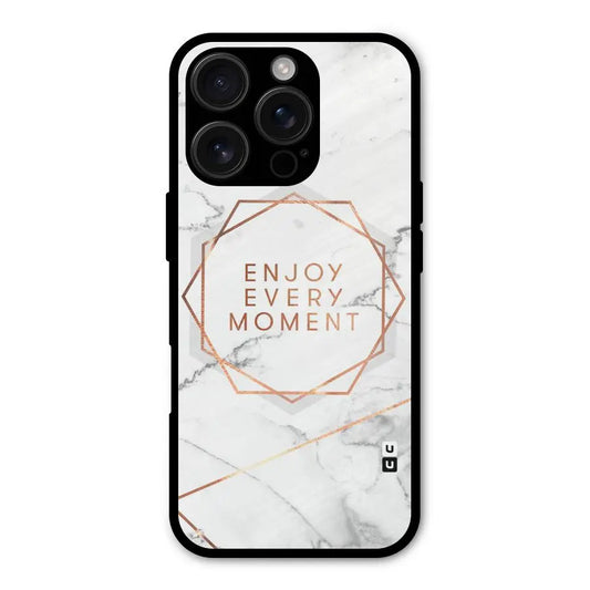 Enjoy Every Moment Shockproof Hybrid Protection (Metal + TPU) Back Case Cover CoversCart