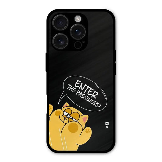 Enter The Password Shockproof Hybrid Protection (Metal + TPU) Back Case Cover CoversCart